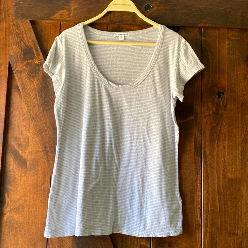 James Perse Striped Tee
